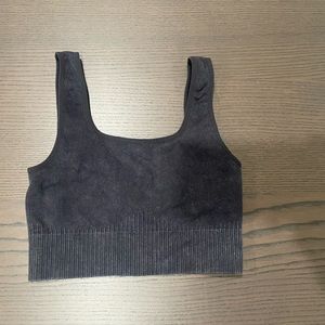 Grey sports bra